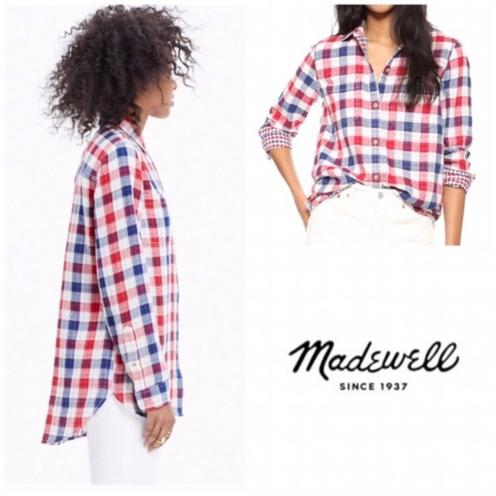 Madewell 'Ex-Boyfriend - Emmett Plaid' Shirt, Small